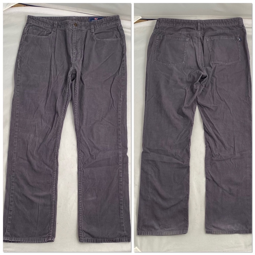 Vineyard Vines gray corduroy 5 pocket pants 35x32